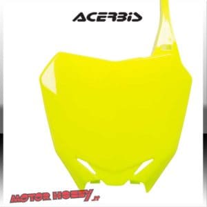 TABELLA PORTANUMERO ANTERIORE ACERBIS SUZUKI RMZ 250 10-18/ RMZ 450 08-17 GIALLO FLUO