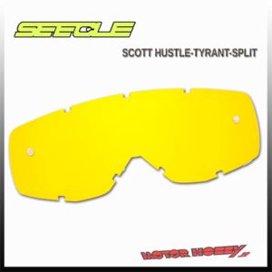 LENTE SEECLE GIALLO COMPATIBILI CON MASCHERE SCOTT HUSTLE TYRANT SPLIT