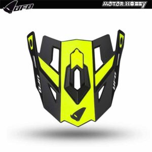 FRONTINO TETTUCIO RICAMBIO CASCO UFO ECHUS NERO GIALLO FLUO HE13100