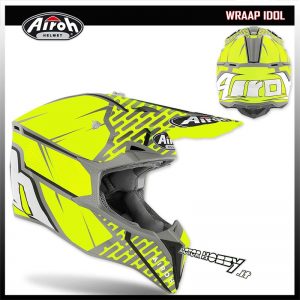 CASCO CROSS ENDURO MOTARD AIROH WRAAP IDOL ANTHRACITE MATT