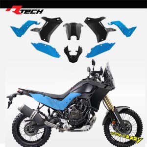 KIT PLASTICHE RTECH T7 REVOLUTION YAMAHA TENERE’ 700 2019-2024 NERO AZZURRO