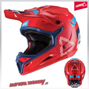 CASCO CROSS ENDURO MOTARD LEATT GPX 4.5 V19.2 RED INK