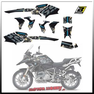 KIT ADESIVI BLACKBIRD KIT GRAFICHE WILD FRANK BMW R1200 GS 17-18  2D07/01