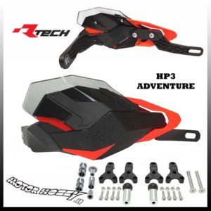 PARAMANI RTECH HP3 ADVENTURE PER KTM ADVENTURE + KIT MONTAGGIO NERO ARANCIO FLUO
