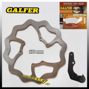 KIT DISCO FRENO MAGGIORATO OVERSIZE 270 Ø MM GALFER WS WAVE HONDA CRF 250 – 450 2004/2014