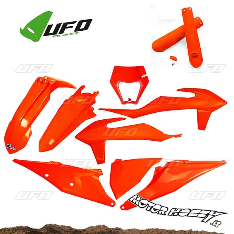 UFO PLAST parafango anteriore/front fender arancio fluoro/neon orange Compatibile con Ktm EXC ALL MODELS dal 2017 al 2021 EXC-F ALL MODELS dal 2017 al 2021