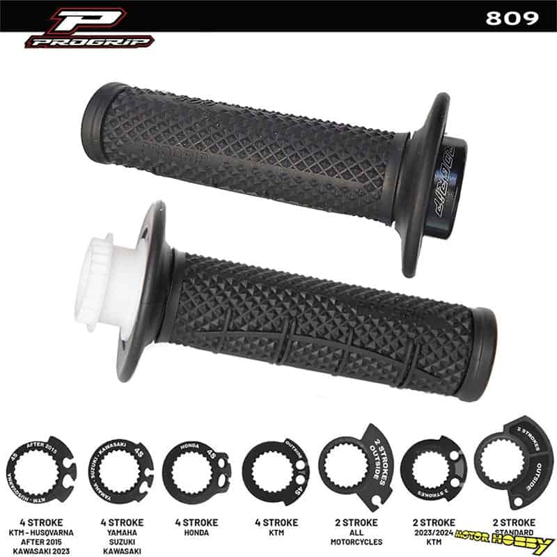 MANOPOLE PROGRIP LOCK ON GRIPS MOD 809 NERO 