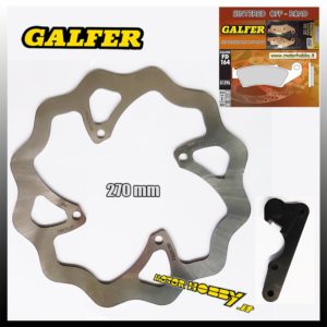 KIT DISCO FRENO MAGGIORATO OVERSIZE 270 Ø MM GALFER WS WAVE SUZUKI RMZ 250 - 450 2007-2018