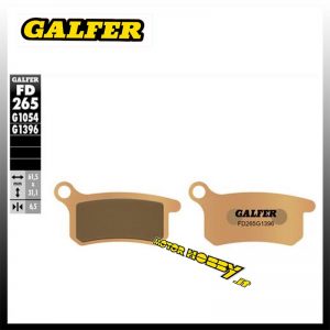 PASTIGLIE FRENO SINTERIZZATE GALFER FD265 G1396 ANTERIORI POSTERIORI KTM SX 65 2009-2021
