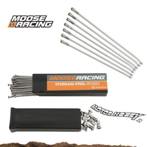 RAGGI RUOTA POSTERIORE 18” MOOSE RACING PER KTM ACCIAIO INOSSIDABILE CON NIPPLES