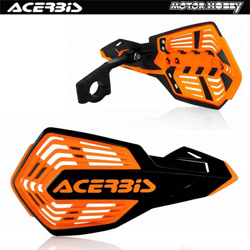PARAMANI ACERBIS UNIVERSALE X-FUTURE + KIT MONTAGGIO NERO ARANCIO