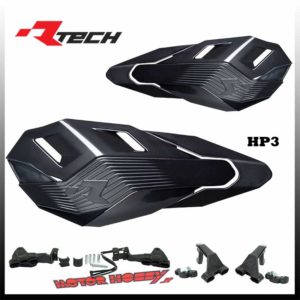 PARAMANI RACETECH CROSS ENDURO RTECH HP3 NERO + KIT DI MONTAGGIO