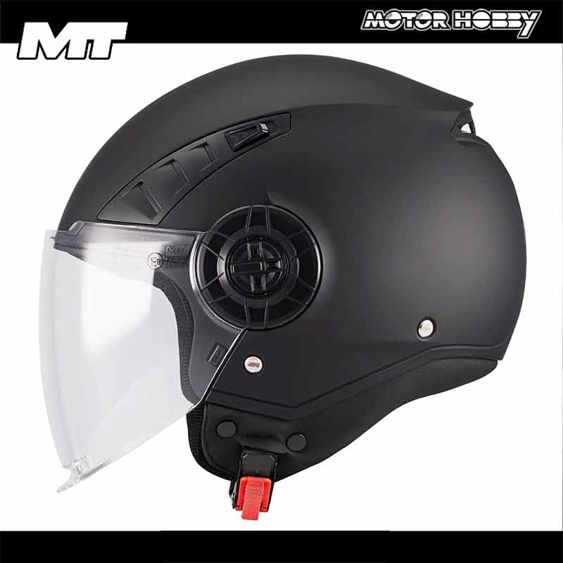 CASCO JET MT AERIS PURE A1 NERO OPACO BLACK MATT ECE 22.06