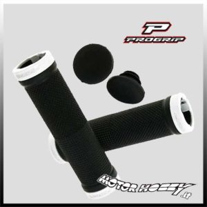 MANOPOLE PRO GRIP 999 ENDURO MTB ATV & JETSKI SOFT TOUCH FORATE NERO BIANCO