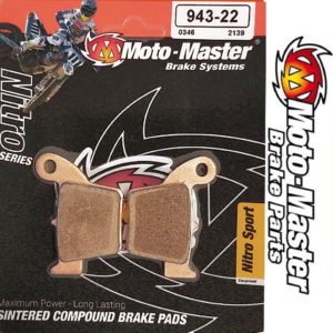 PASTIGLIE FRENO POSTERIORI SINTERIZZATE MOTO MASTER SINTER NITRO SPORT HONDA CR 125/250 2002-07 CRF-R 250/450 2002-20
