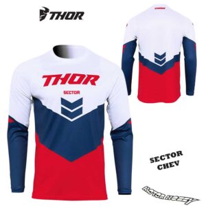MAGLIA CROSS ENDURO QUAD THOR SECTOR CHEV RED NAVY