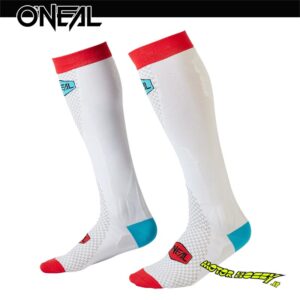 COPPIA CALZE CALZETTONI MOTOCROSS ENDURO O’NEAL MX PERFORMANCE SOCK MINUS BLUE/RED/WHITE TAGLIA UNICA