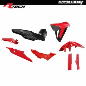 KIT PLASTICHE RTECH HONDA TRANSALP 750 REVOLUTION 2023-2025 ROSSO NERO