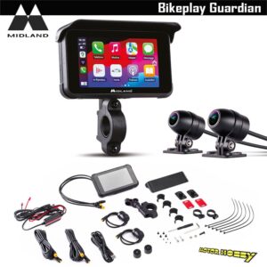 MIDLAND BIKEPLAY GUARDIAN DISPLAY CON DASHCAM PER MOTO CON 2 CAMERE