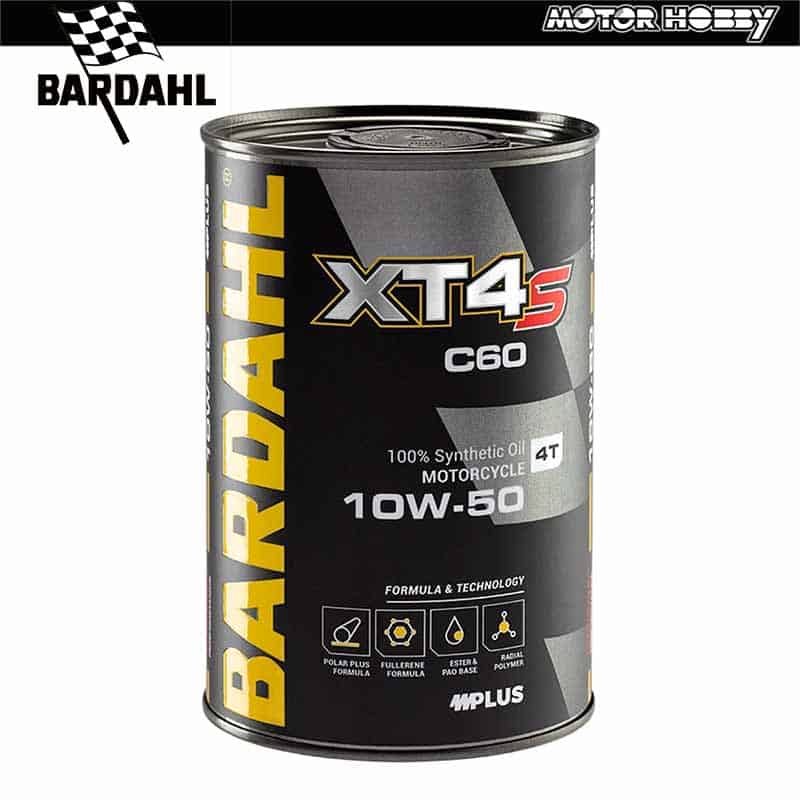 OLIO MOTO BARDAHL FULL SINTETICO 4 TEMPI XT4S C60 10W50 POLAR PLUS