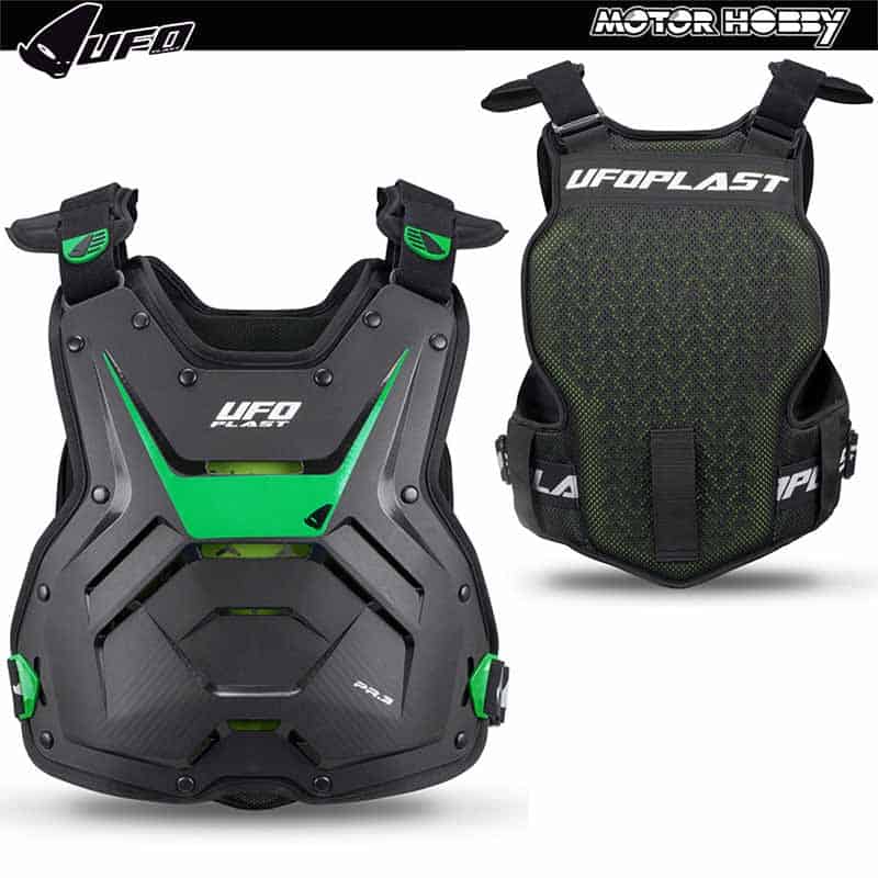 PETTORINA CROSS UFO ZONIS LIGHT LIVELLO 2 NERO