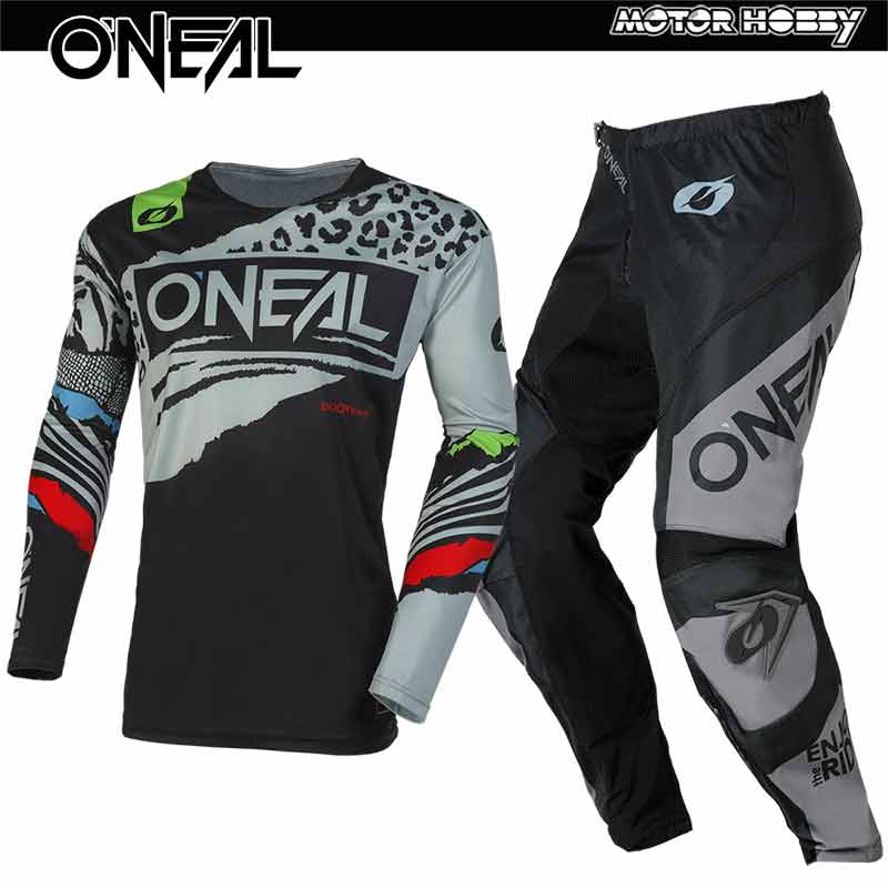 COMPLETO CROSS BAMBINO ONEAL ELEMENT NERO GRIGIO