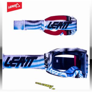MASCHERA PER MOTOCROSS & MTB LEATT VELOCITY 5.5 ZEBRA LENTE BLU 70%