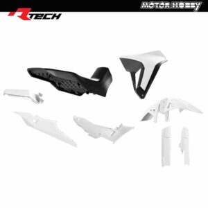 KIT PLASTICHE RTECH HONDA TRANSALP 750 REVOLUTION 2023-2025 BIANCO NERO