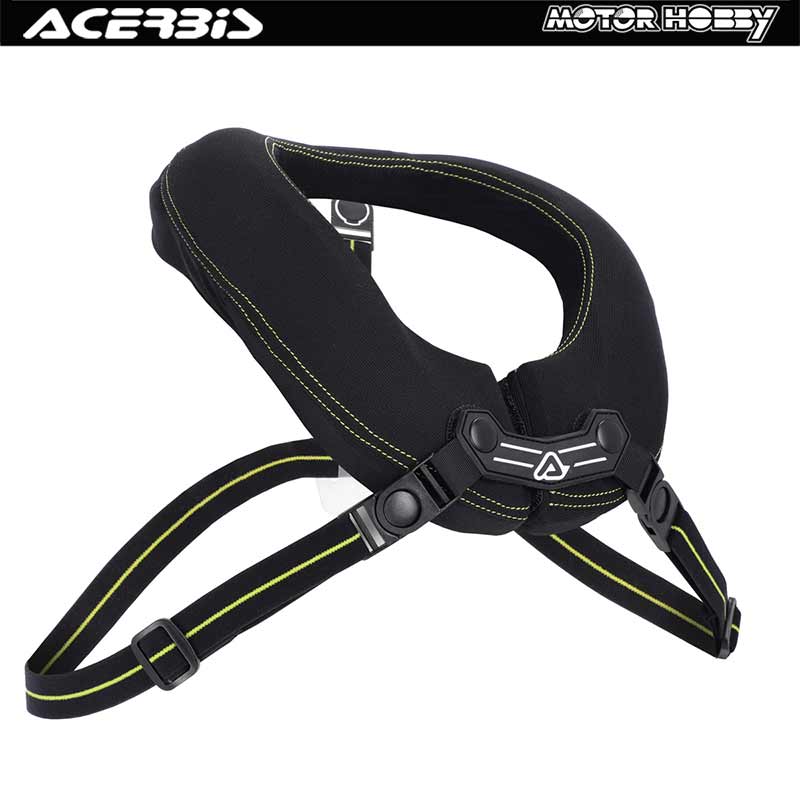 COLLARE ACERBIS NECK BRACE ADULTO X-ROUND PRO NERO GIALLO TAGLIA UNICA