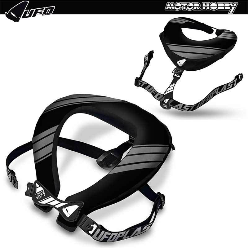 COLLARE PROTEZIONE COLLO RAGAZZO UFO BULLDOG BOY NECK SUPPORT NERO GRIGIO