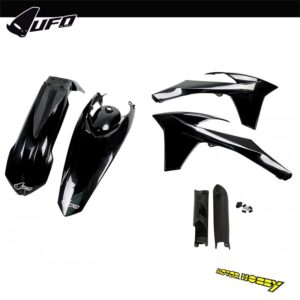 FULL KIT PLASTICHE UFO PLAST KTM EXC – EXCF 2012-2013 NERO + COPRISTELI