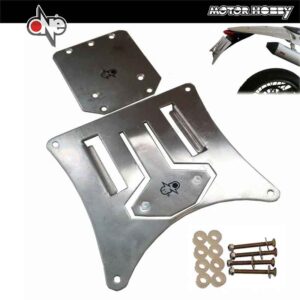 PORTATARGA UNIVERSALE ESTRAIBILE ENDURO MOTARD IN ALLUMINIO 