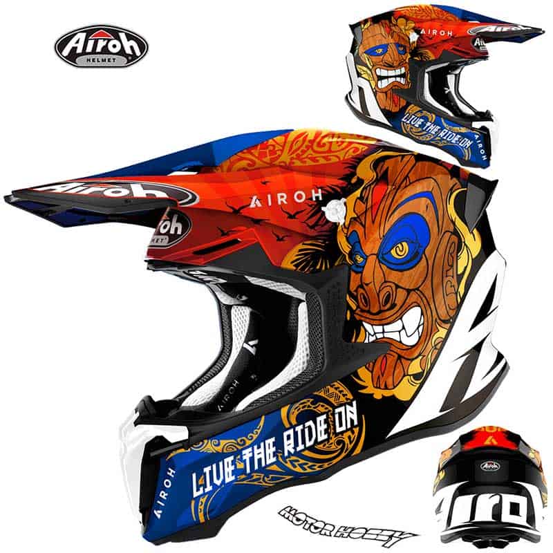 CASCO CROSS ENDURO MOTARD AIROH TWIST 2.0 TIKI GLOSS