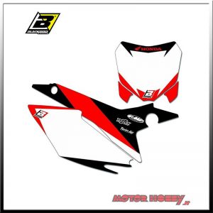KIT ADESIVI PORTANUMERO BLACKBIRD GRAFICA HONDA CRF 250 2004-2005 6108/10
