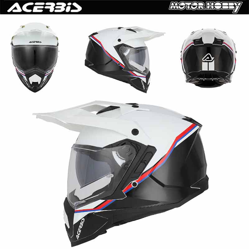 CASCO ENDURO TOURING ACERBIS ASSAULT BIANCO NERO