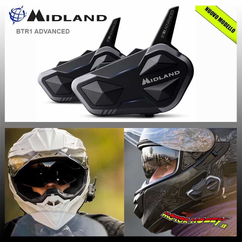 COPPIA INTERFONI MIDLAND BTR1 RCF ADVANCED PILOTA + PASSEGGERO C1529.01