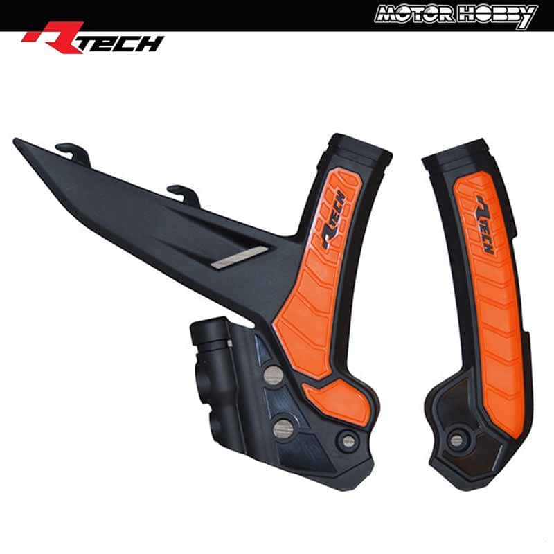 PROTEZIONE TELAIO RTECH RACETECH KTM SX-SXF 2023-2024 EXC EXCF 2024 NERO ARANCIO