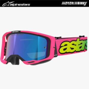 MASCHERA CROSS ENDURO ALPINESTARS VISION 8 VISTA PINK LENTE SPECCHIATA