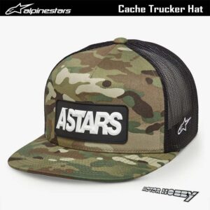 CAPPELLO ALPINESTARS TROPIC HAT CACHE TRUCKER GREEN BLACK TAGLIA UNICA