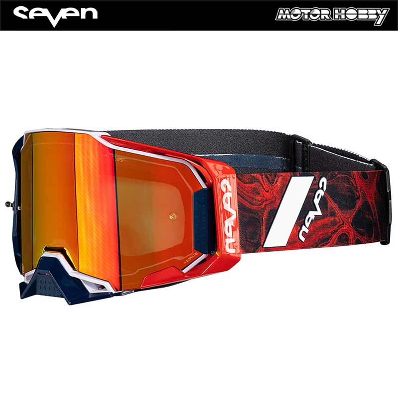 MASCHERA CROSS ENDURO 100% ARMEGA X SEVEN ONYX LENTE SPECCHIO ULTRA HD