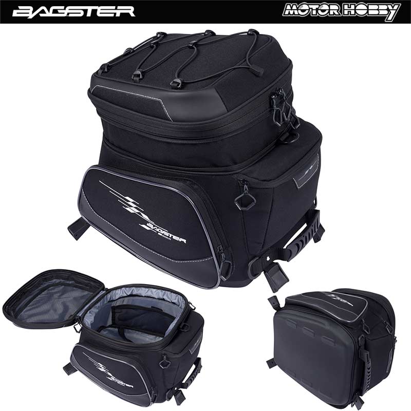 BORSA MOTO DA SELLA BAGSTER X-PLORE 20-25 LITRI UNIVERSALE NERO